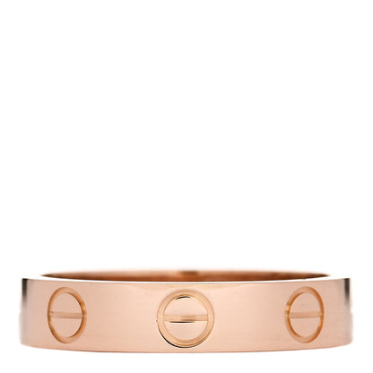 Cartier 18K Pink Gold 3.5mm LOVE Wedding Band Ring 48 4.5 3 of 6