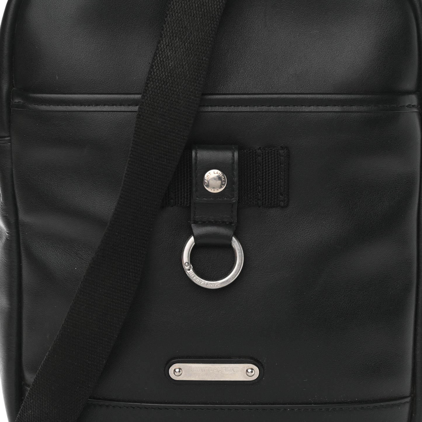 Calfskin Rivington Race Pouch Black