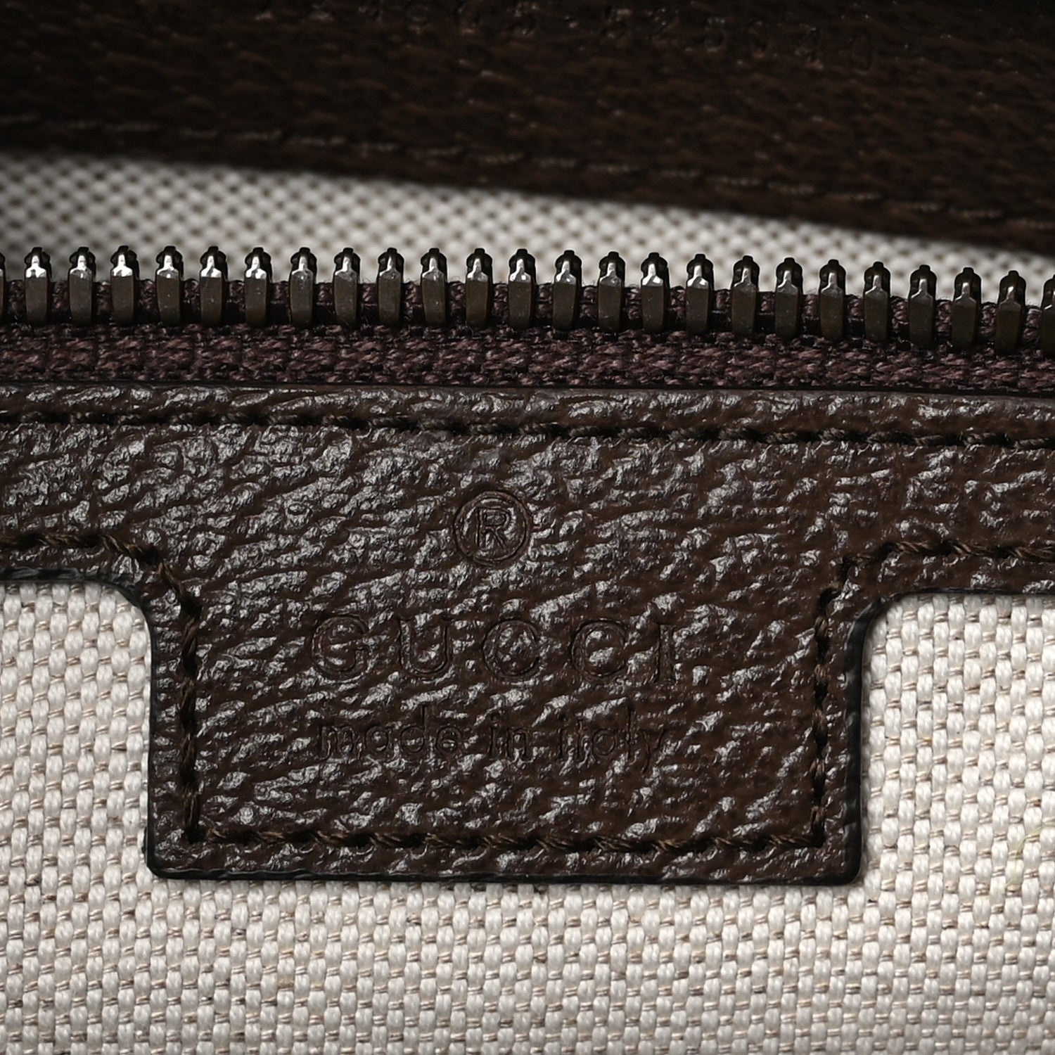 Gucci GG Supreme Monogram Textured Dollar Calfskin Web Large Ophidia Tote Bag Beige Ebony 7 of 11