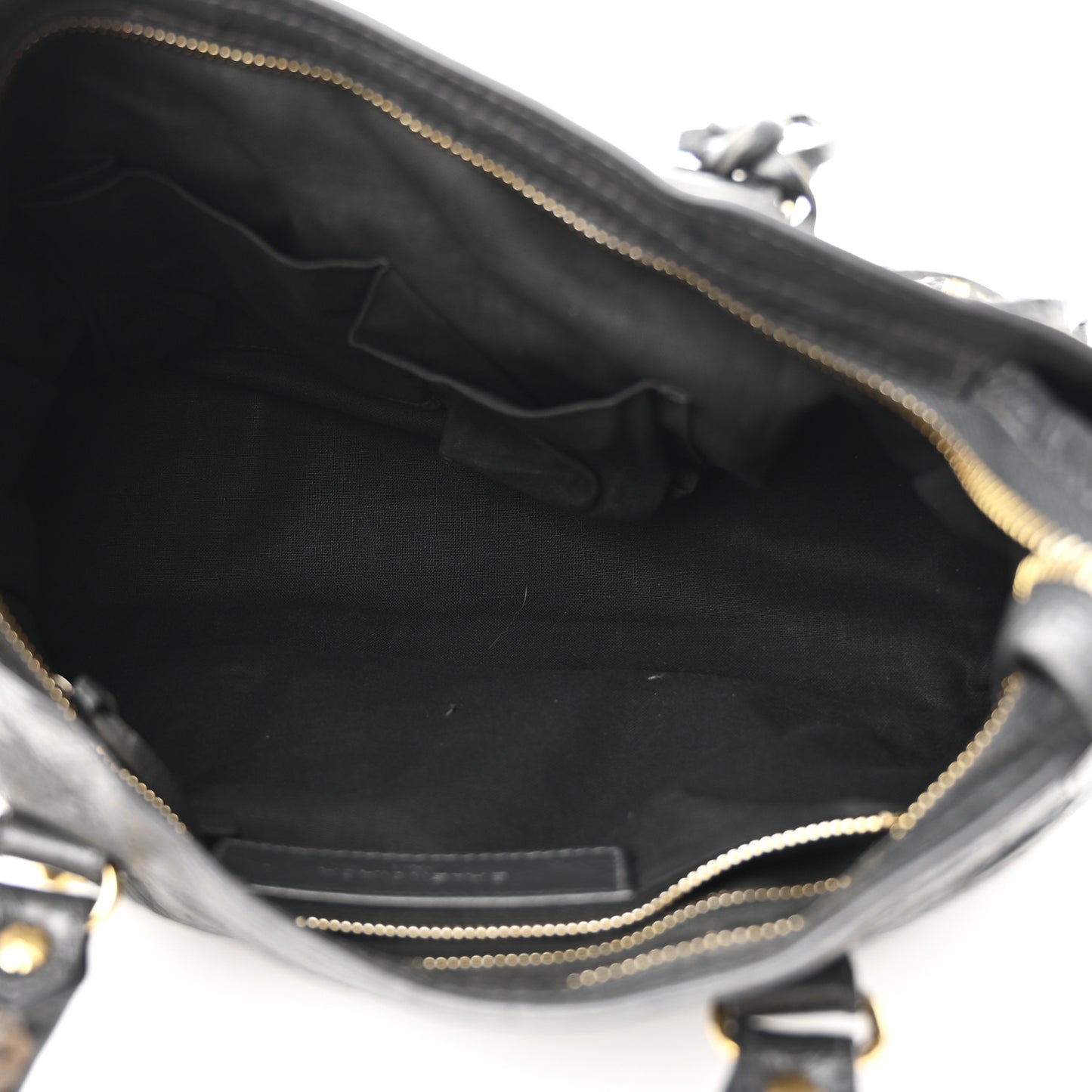 Agneau Classic Gold Hardware S City Gris Fossile