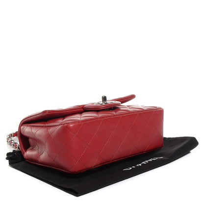 Chanel Lambskin Quilted Mini Rectangular Flap Red 4 of 7
