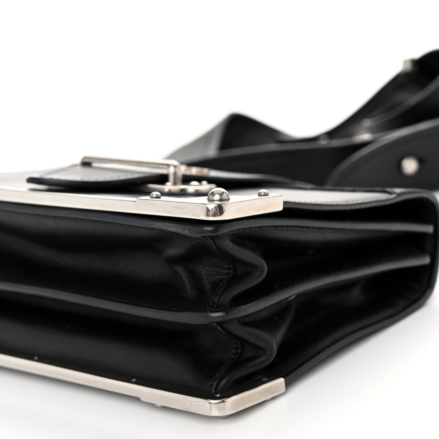 Prada City Calf Saffiano Cahier Bag Black 9 of 9