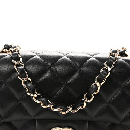 Chanel Lambskin Quilted Mini Rectangular Flap Black 8 of 10