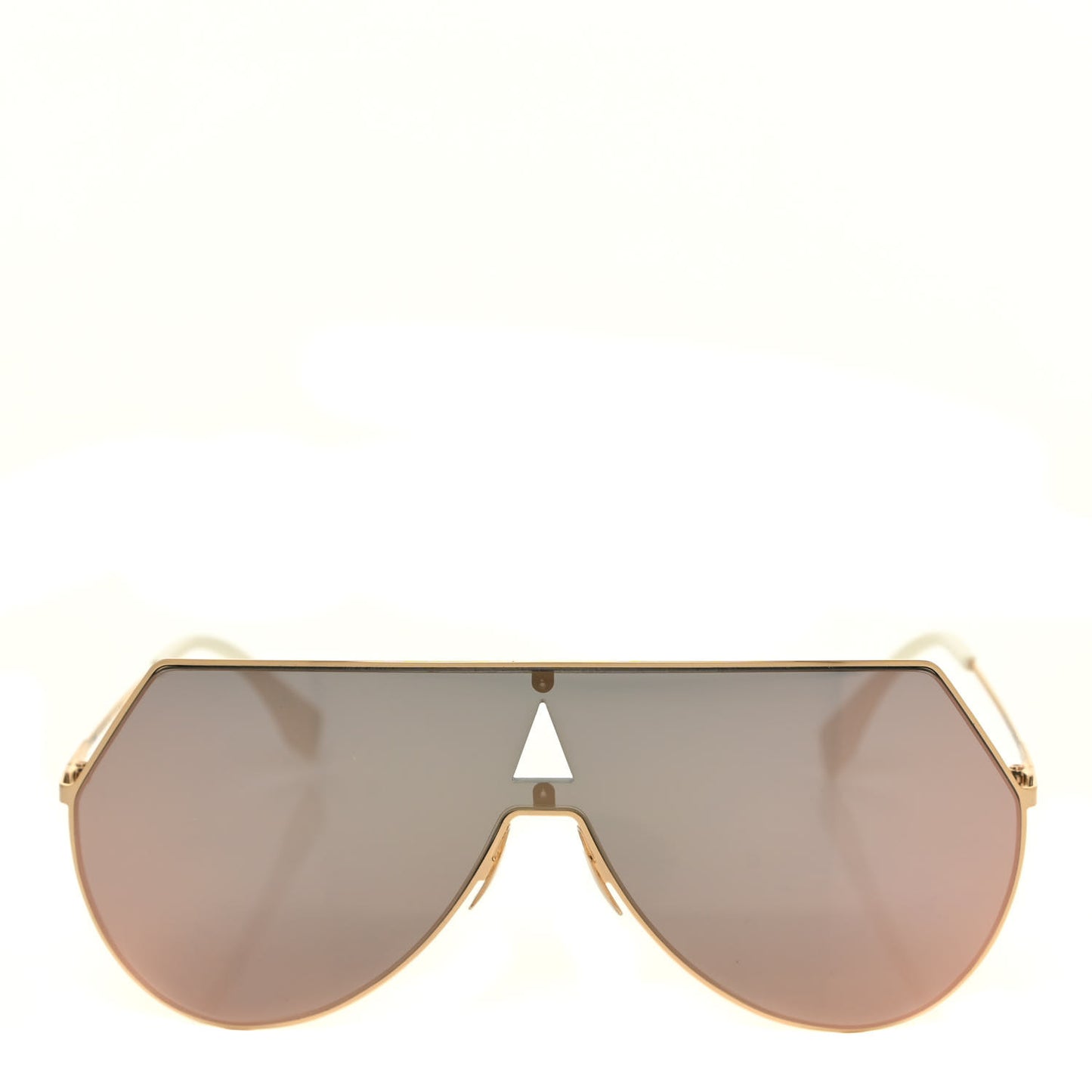 Metal Mirrored Eyeline Sunglasses FF 0193/S Matte Gold