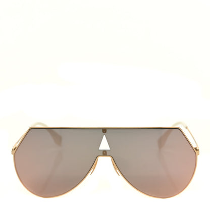 Fendi Metal Mirrored Eyeline Sunglasses FF 0193/S Matte Gold 2 of 7