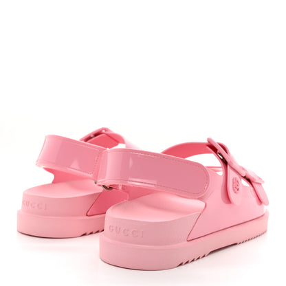 Gucci Rubber Mini Double G Womens Isla Dad Sandals 37 Wild Rose 4 of 9