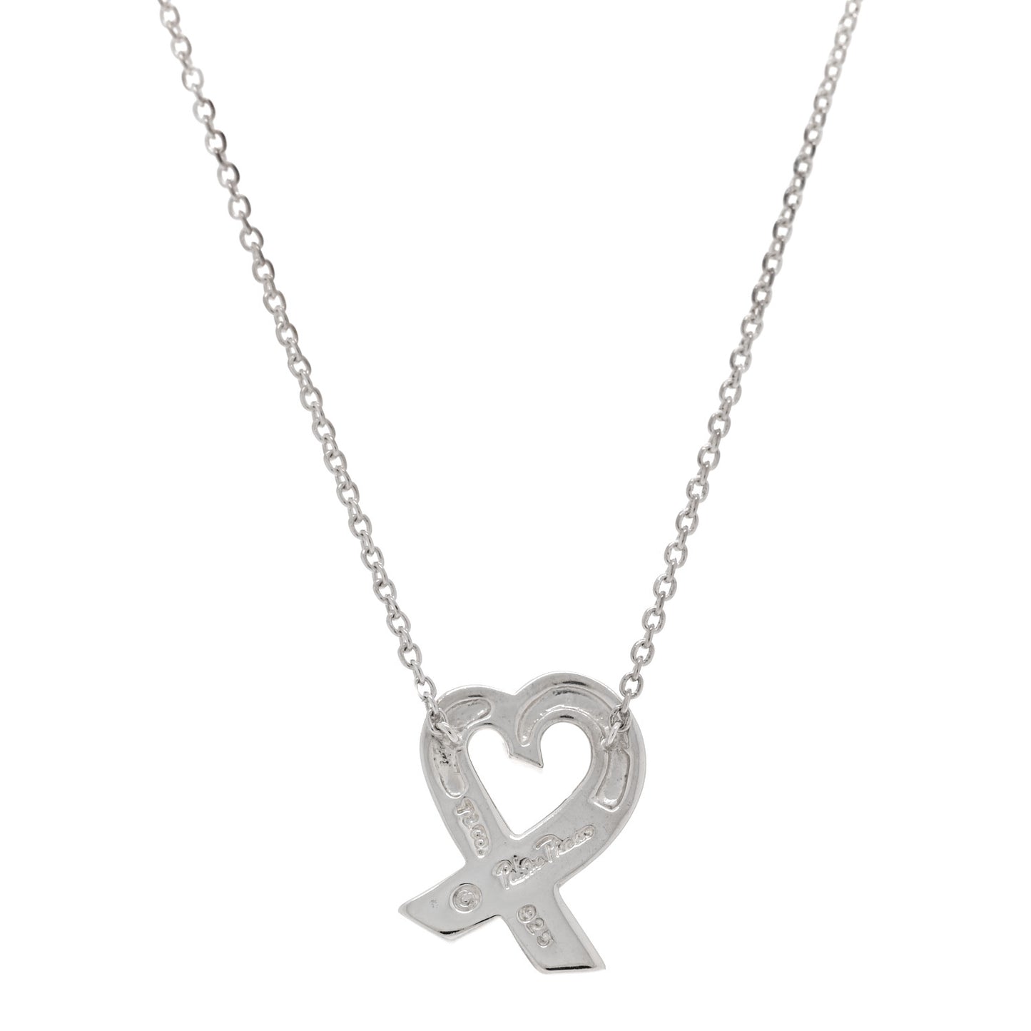 Sterling Silver Paloma Picasso Loving Heart Pendant Necklace
