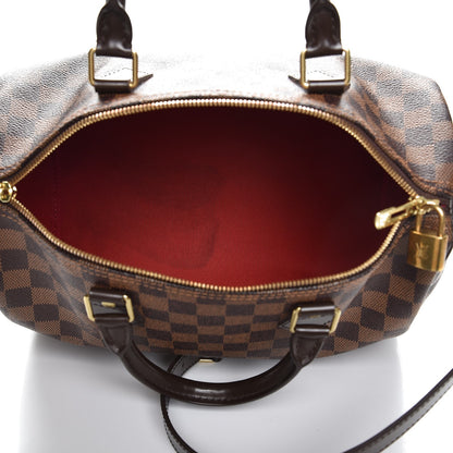 Louis Vuitton Damier Ebene Speedy Bandouliere 30 6 of 10