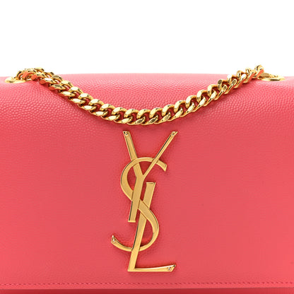 Saint Laurent Grain De Poudre Small Monogram Kate Satchel Rose Clair 8 of 14