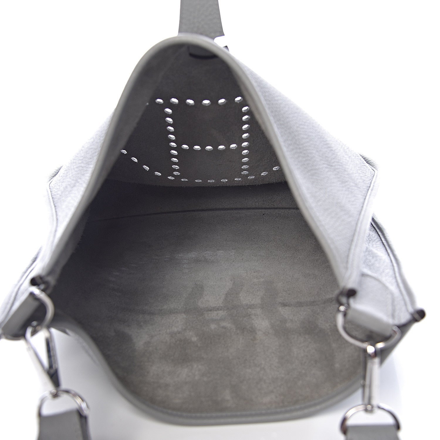 Hermes Taurillon Clemence Evelyne III GM Gris Mouette 5 of 13