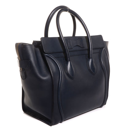 Celine Smooth Calfskin Mini Luggage Navy 3 of 9