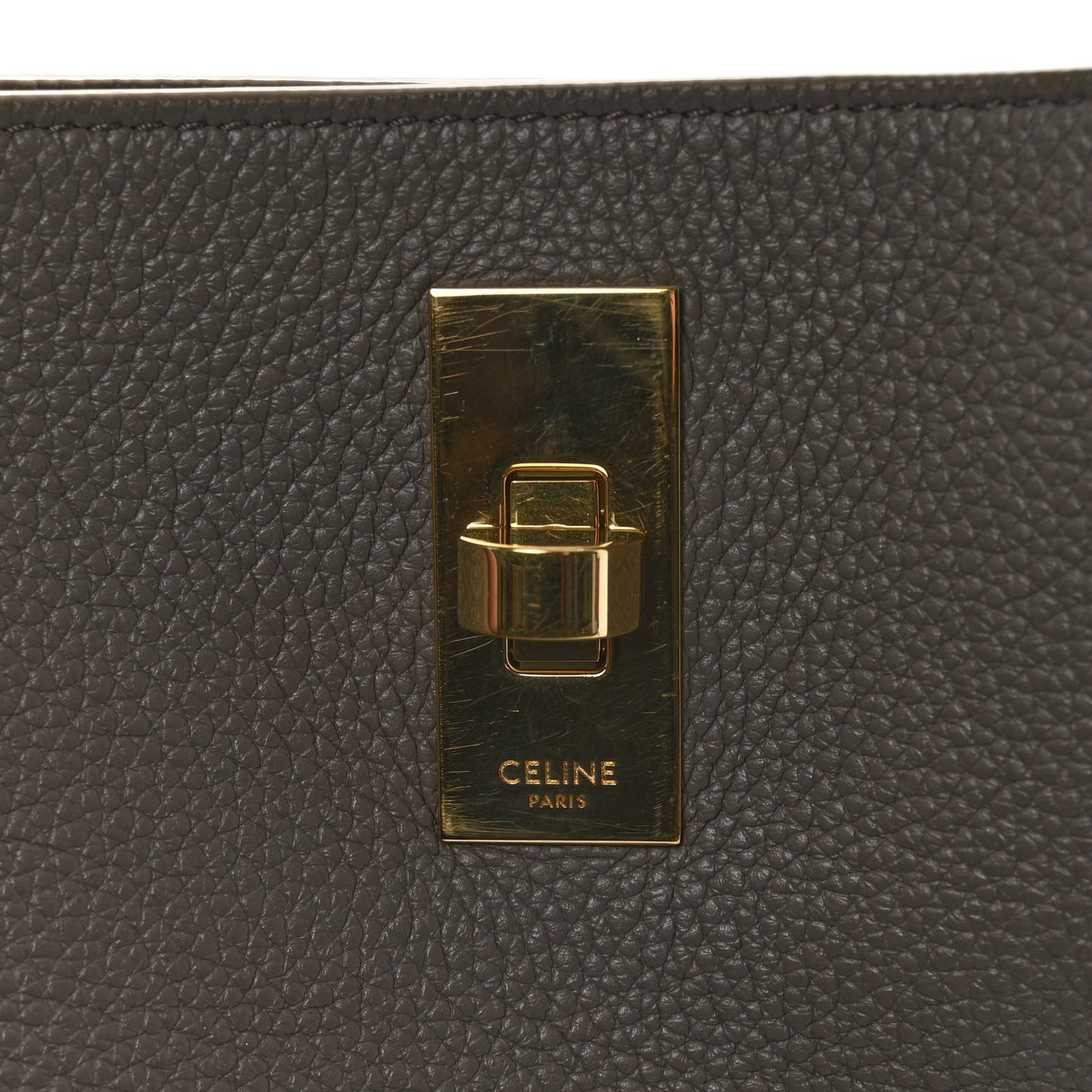 Supple Grained Calfskin Bucket 16 Bag Pebble