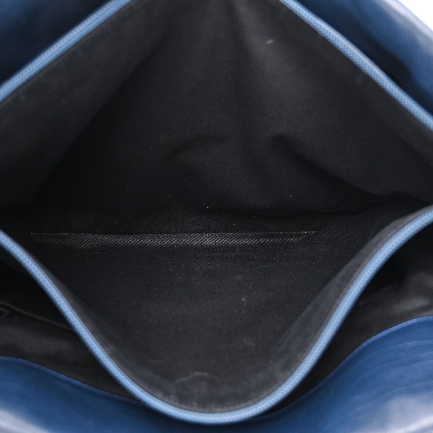 Calfskin Large Front Flap Tote Navy