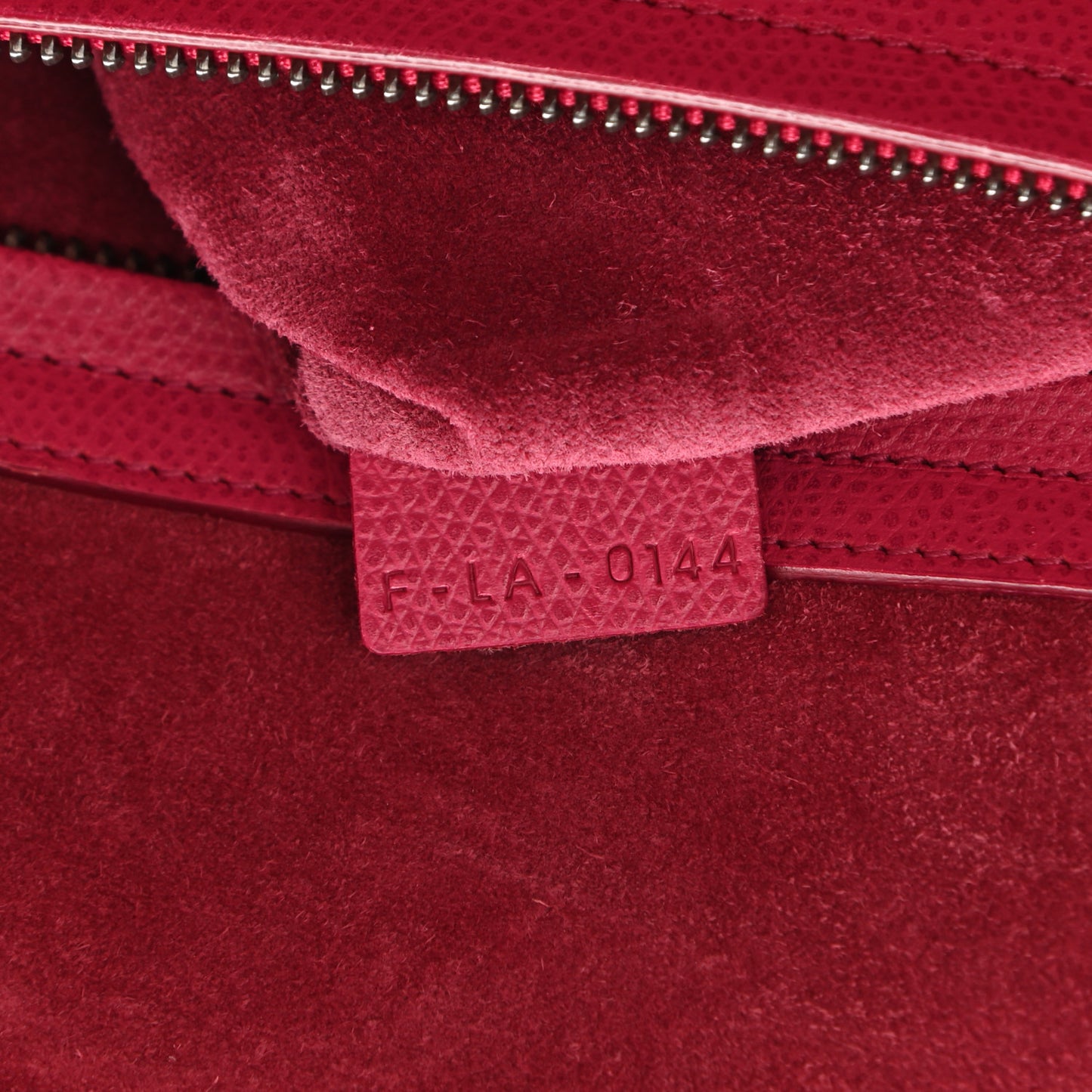 Grained Calfskin Medium Phantom Luggage Fuchsia