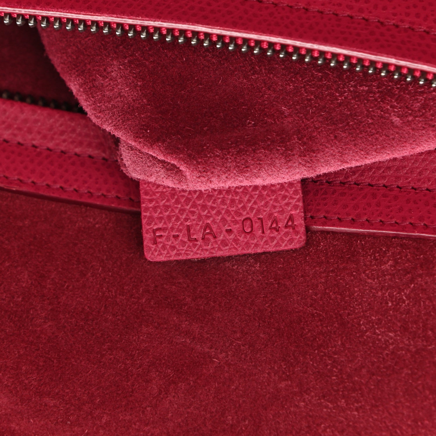 Celine Grained Calfskin Medium Phantom Luggage Fuchsia 7 of 14