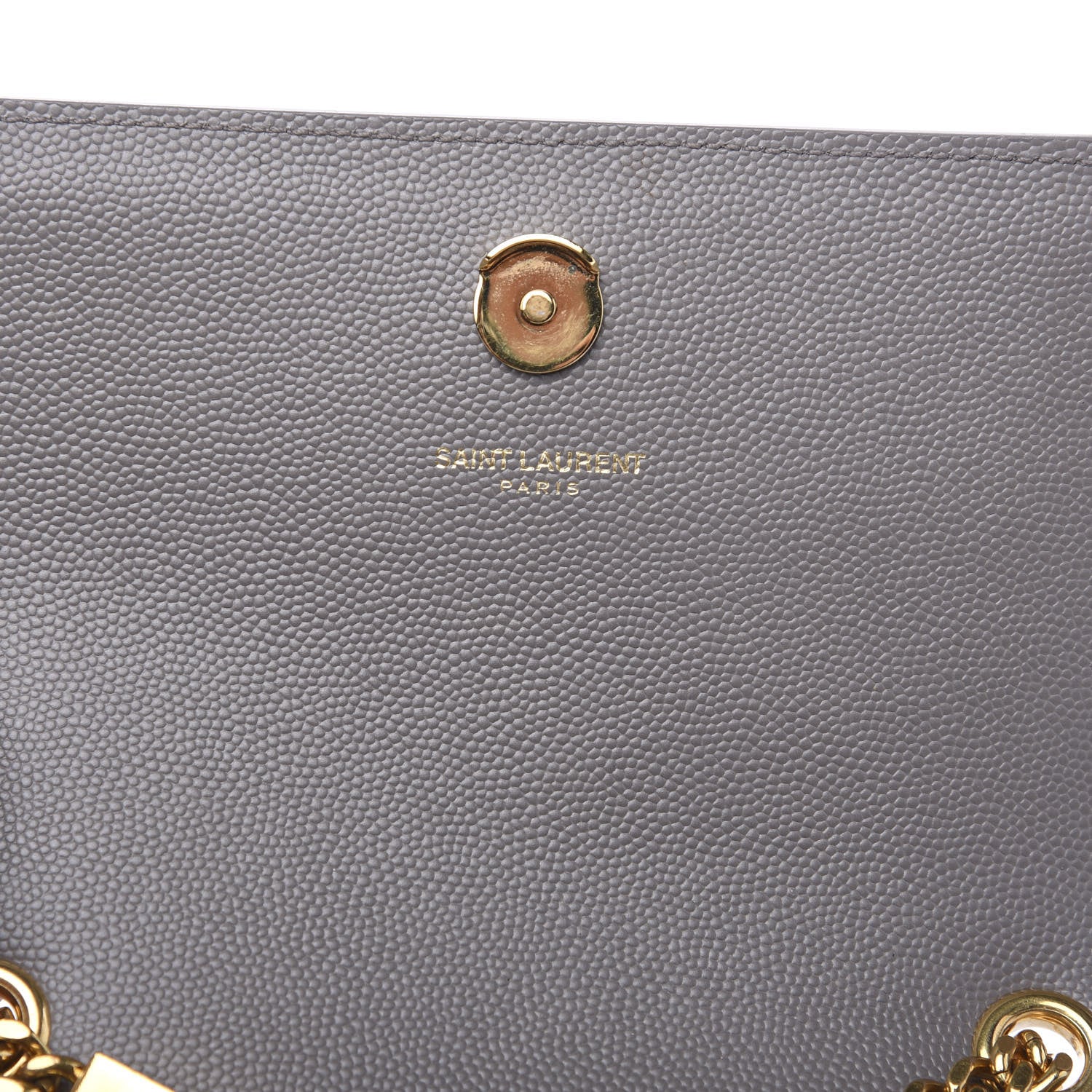 Saint Laurent Grain De Poudre Small Monogram Kate Satchel Fog 6 of 11