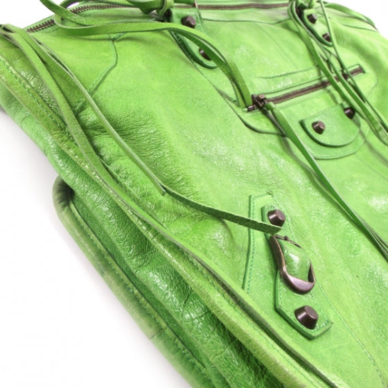 Leather WORK Tote Apple