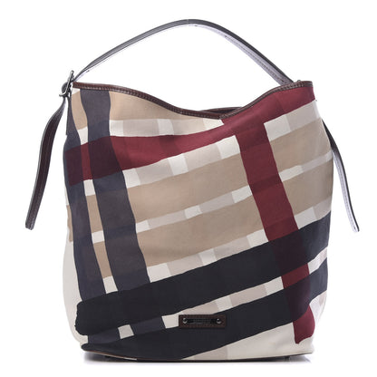 Burberry Canvas Check Bucket Bag Multicolor 1 of 10
