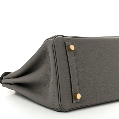 Hermes Togo Birkin 25 Gris Meyer 8 of 10