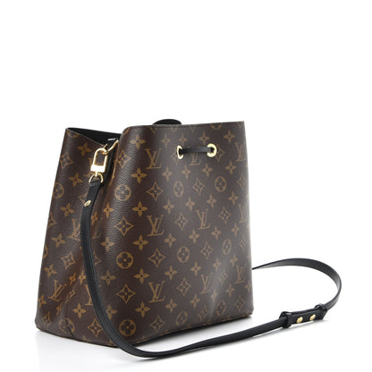 Louis Vuitton Monogram Neonoe MM Black 3 of 8