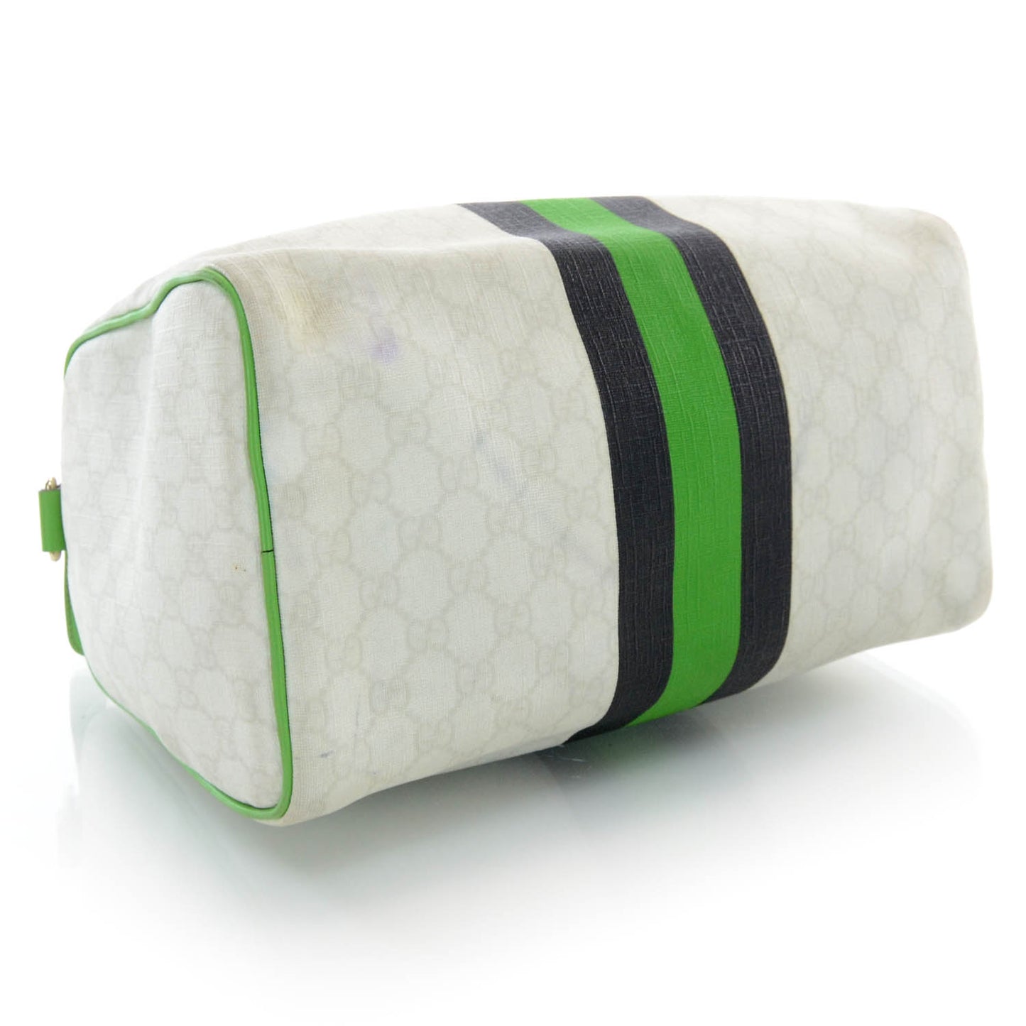GG Plus Monogram Web Stripe Medium Joy Boston Green