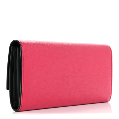 Alexander McQueen Pebbled Calfskin Skull Wallet on Chain Pink 3 of 11