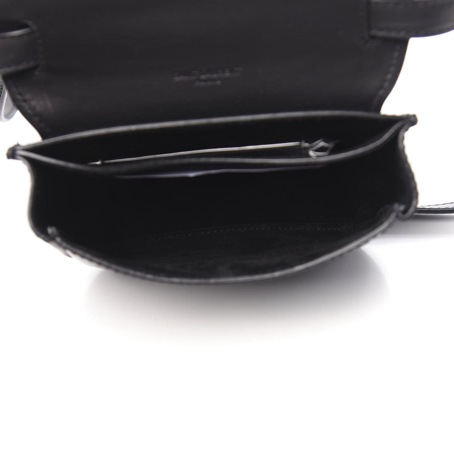 Smooth Calfskin Mini Classic Monogram Kaia Satchel Black