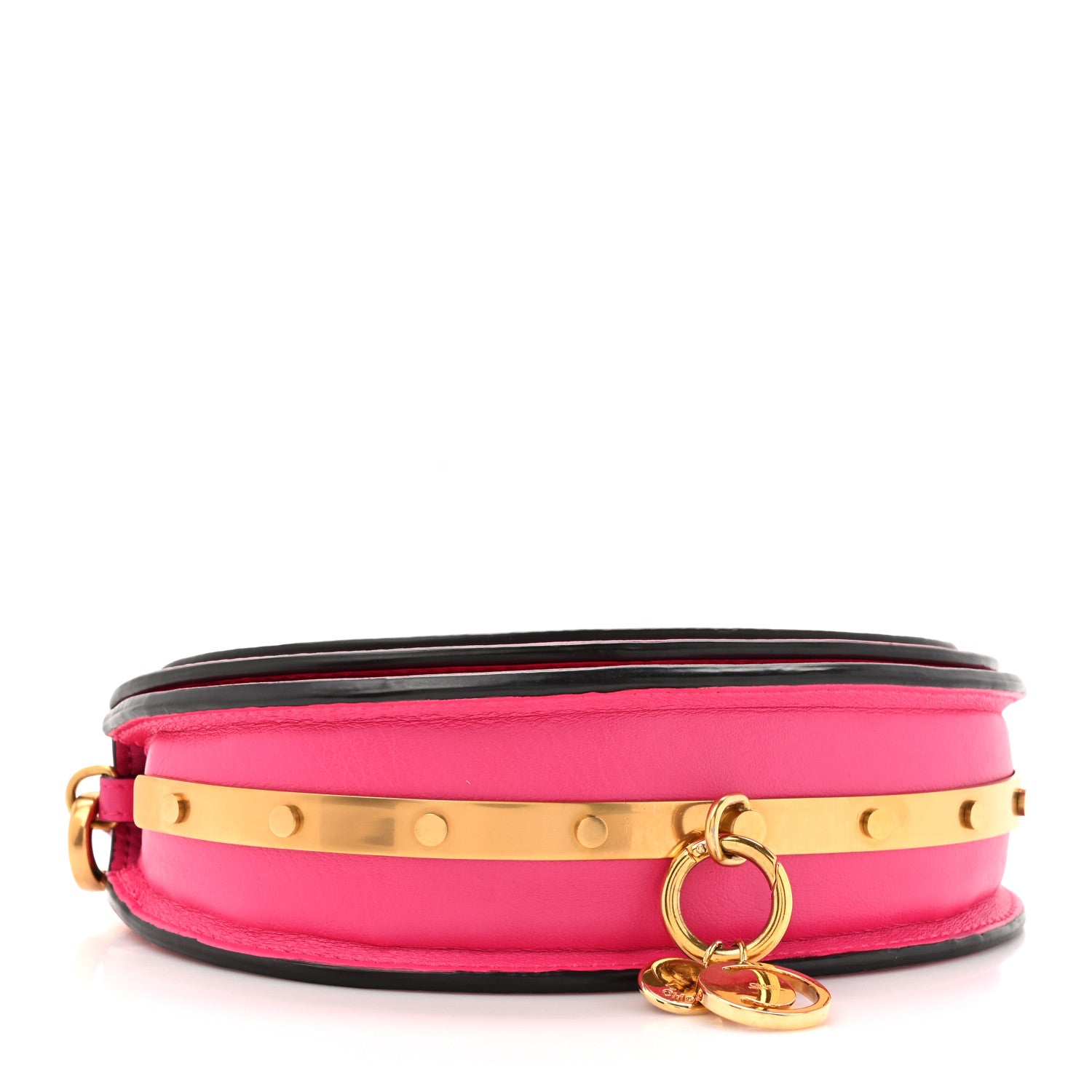 Chloe Calfskin Small Nile Bracelet Minaudiere Bag Fuchsia Rose 4 of 12