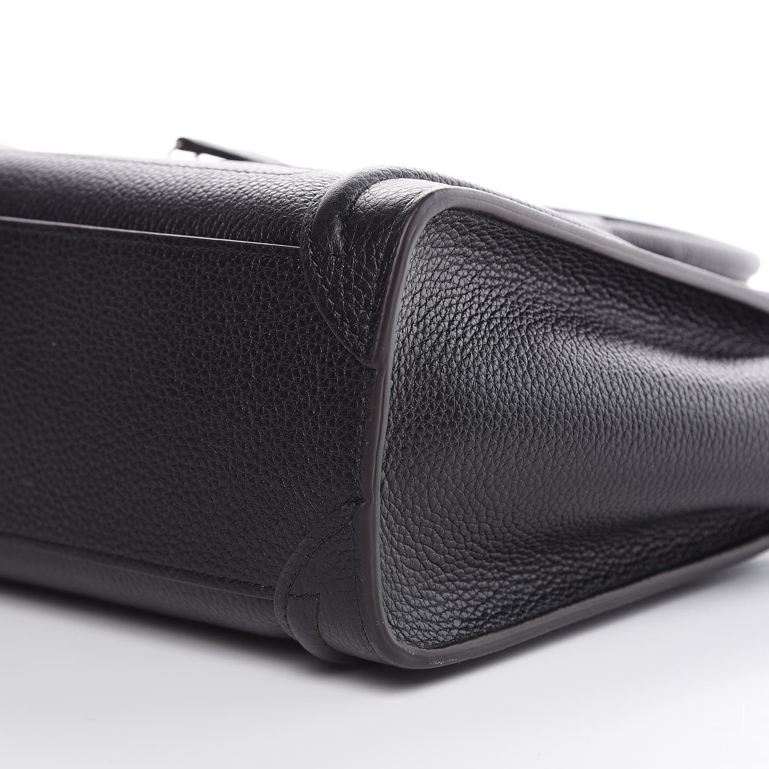 Celine Drummed Calfskin Nano Luggage Black 10 of 11