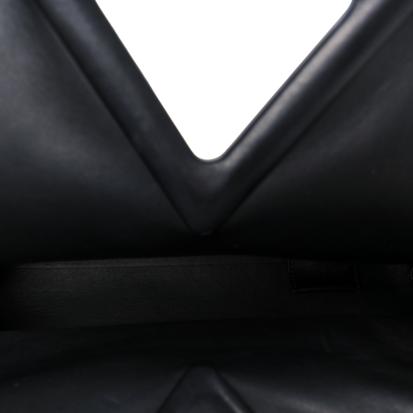 Calfskin Medium The Point Triangle Bag Black