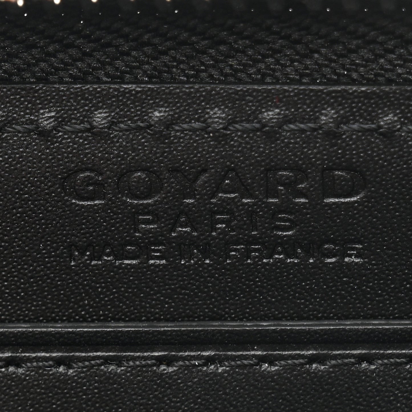 Goyardine Matignon Zip Around GM Wallet Black