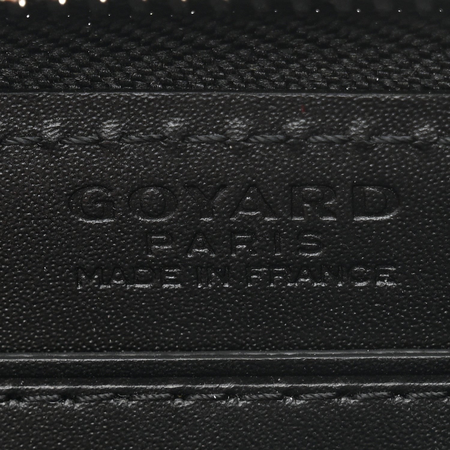 Goyard Goyardine Matignon Zip Around GM Wallet Black 8 of 9