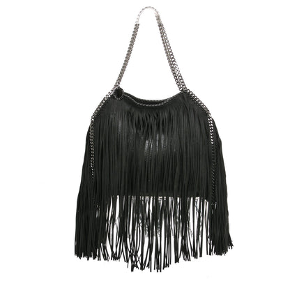 Stella McCartney Eco Suede Fringe Falabella Tote Black 1 of 7