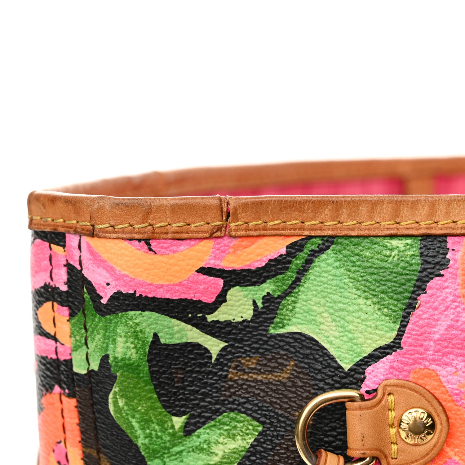 Louis Vuitton Monogram Roses Neverfull MM 19 of 21