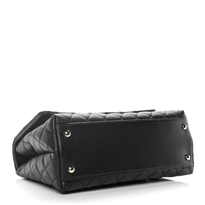 Chanel Caviar Quilted Small Coco Handle Flap Black 4 of 10