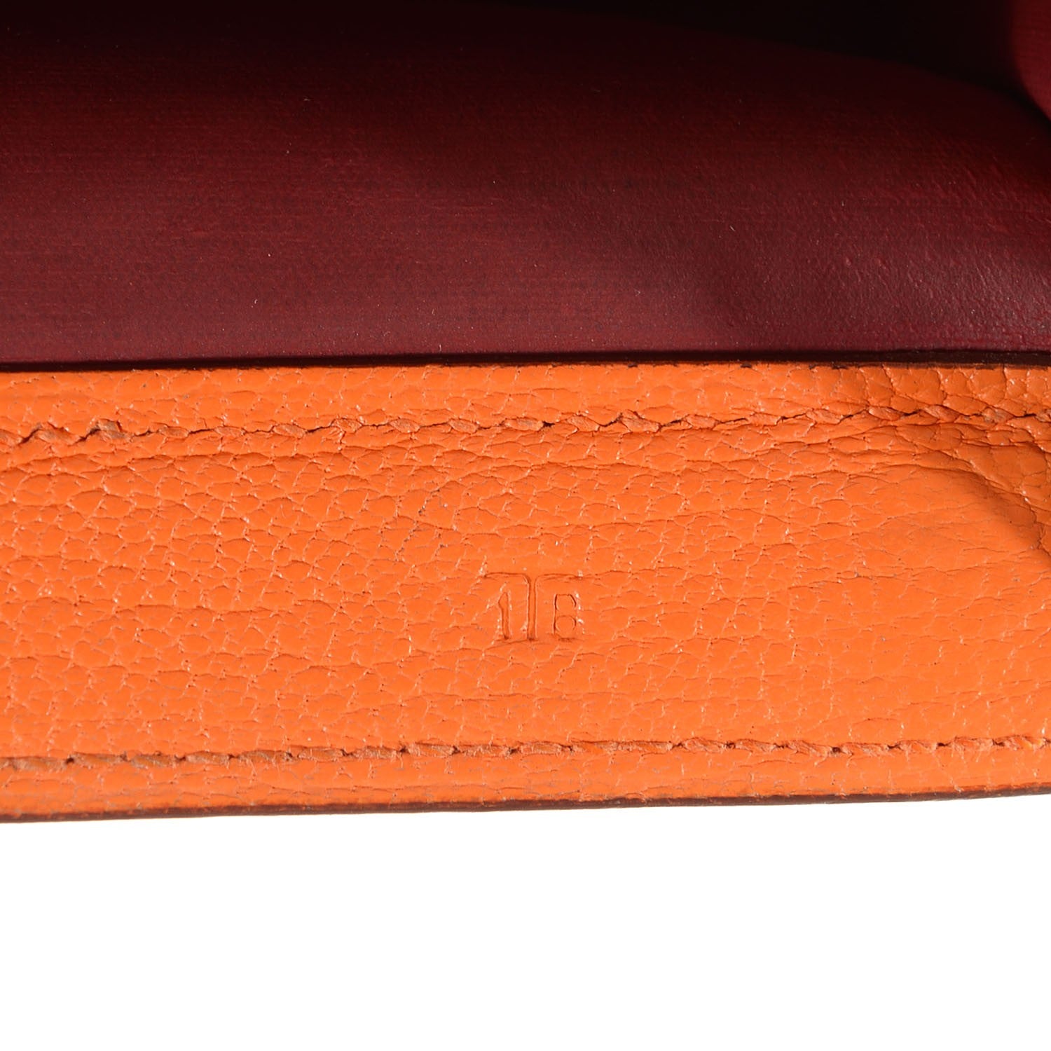 Hermes Chevre Mysore Karo PM Orange 7 of 11