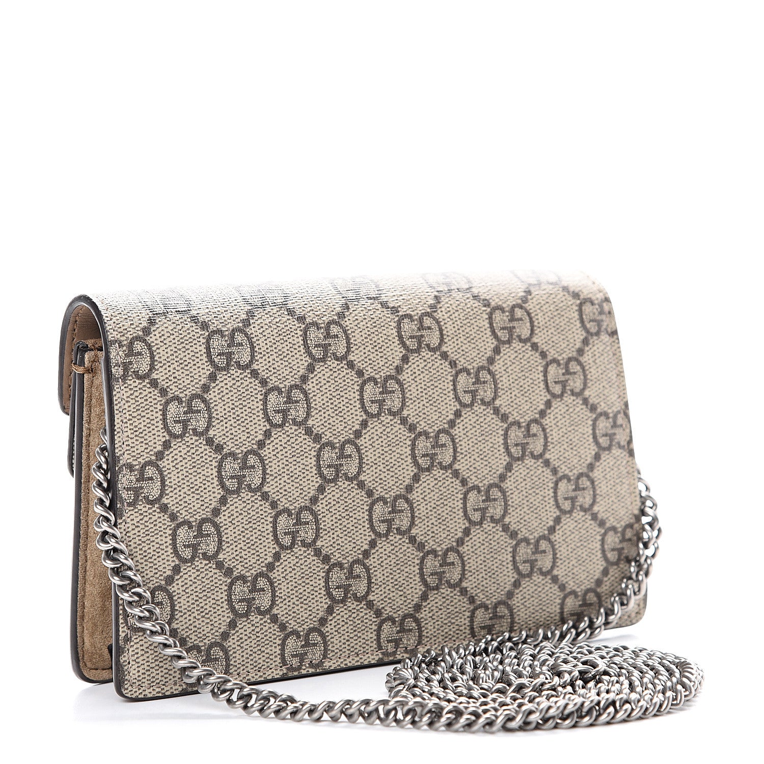 Gucci GG Supreme Monogram Super Mini Dionysus Shoulder Bag Taupe 2 of 10