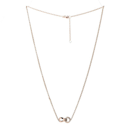 Cartier 18K Pink Gold Diamond Agrafe Paved Pendant Necklace 3 of 6