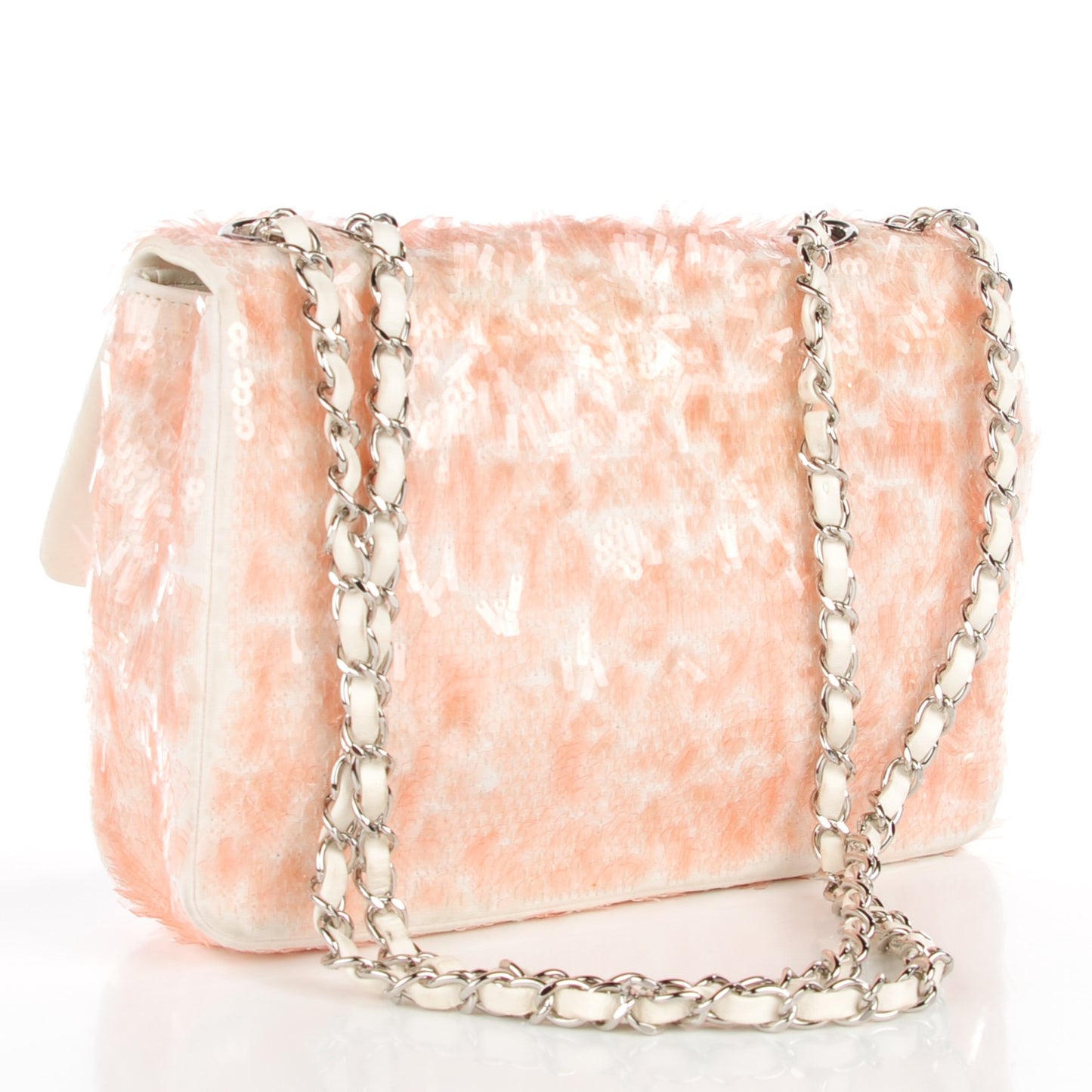 Sequin Paillette Small Flap Light Pink