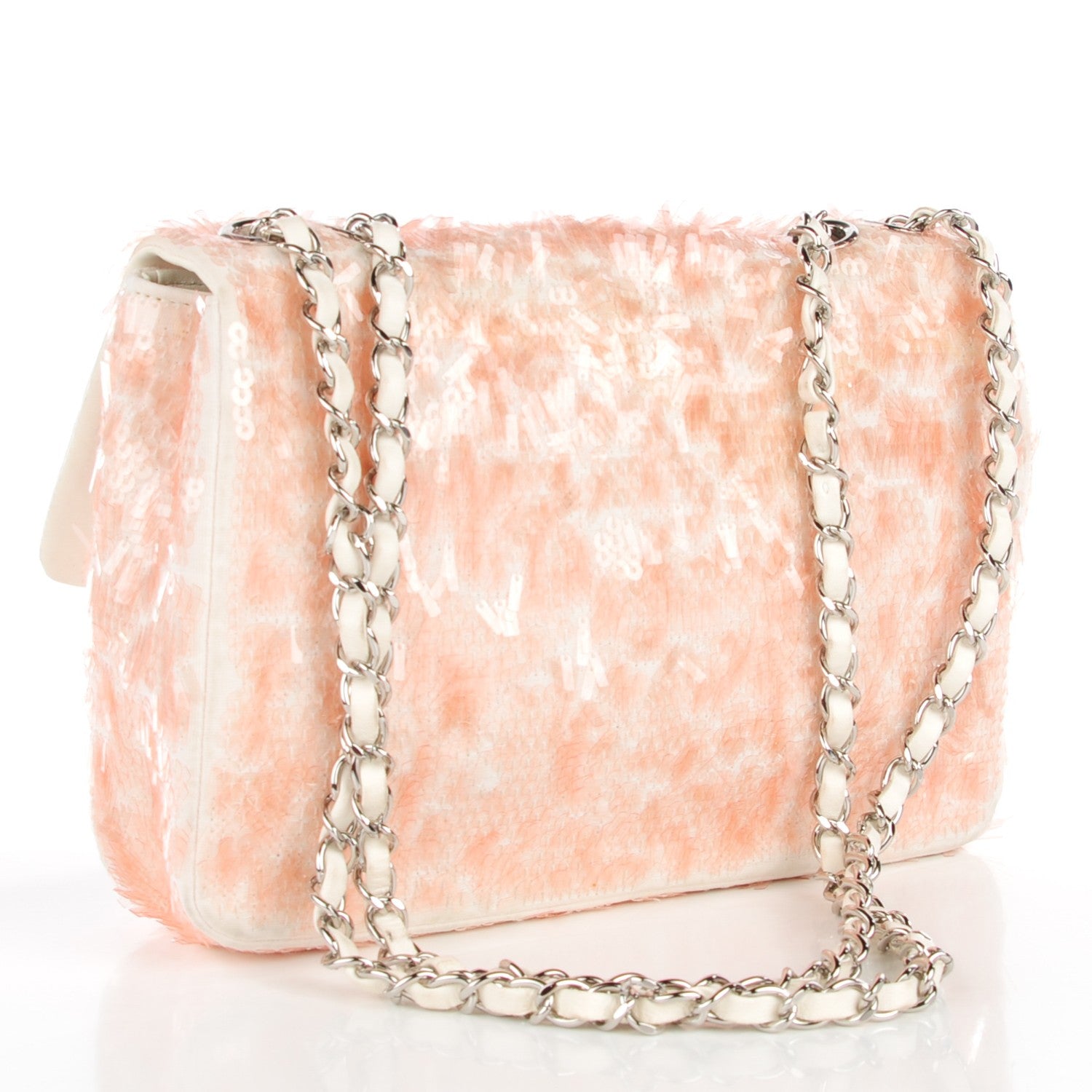 Chanel Sequin Paillette Small Flap Light Pink 3 of 8