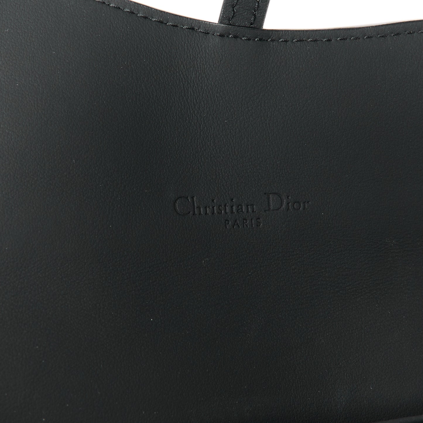 Ultra Matte Calfskin Saddle Chain Wallet Pouch Black