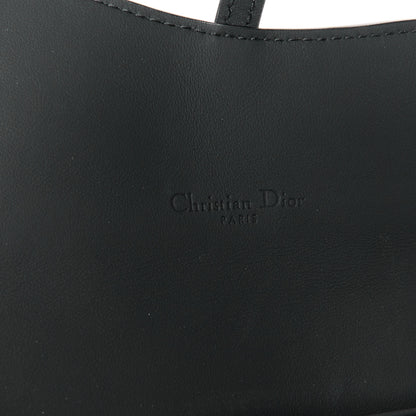 Christian Dior Ultra Matte Calfskin Saddle Chain Wallet Pouch Black 7 of 13