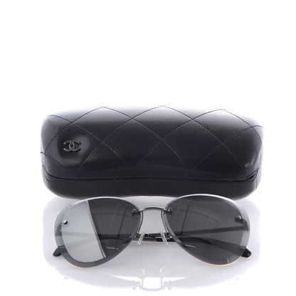 Chanel Mirrored Pilot Sunglasses 4239 Silver 8 of 8