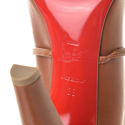Christian Louboutin Shiny Nappa S.I.T. Rain 100 Ankle Boots 38 Cuoio 7 of 11