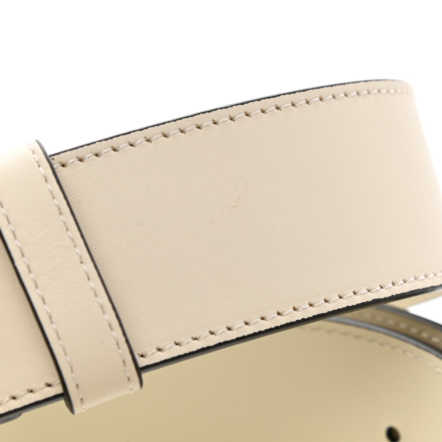 Calfskin Double G 40mm Belt 90 36 Mystic White