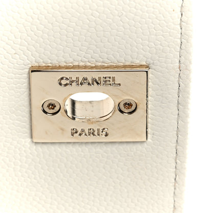 Chanel Caviar Quilted Mini Coco Handle Flap White 7 of 12
