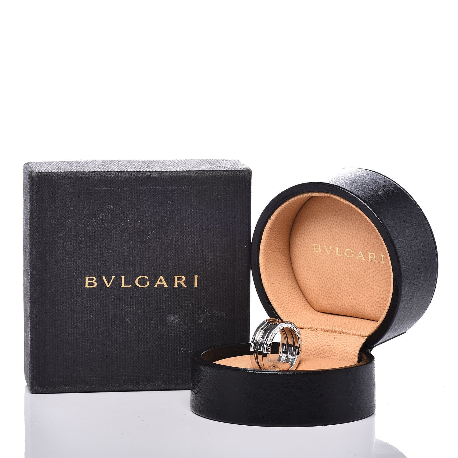 Bulgari 18K White Gold B.Zero1 Two-Band Ring 50 5.25 7 of 7
