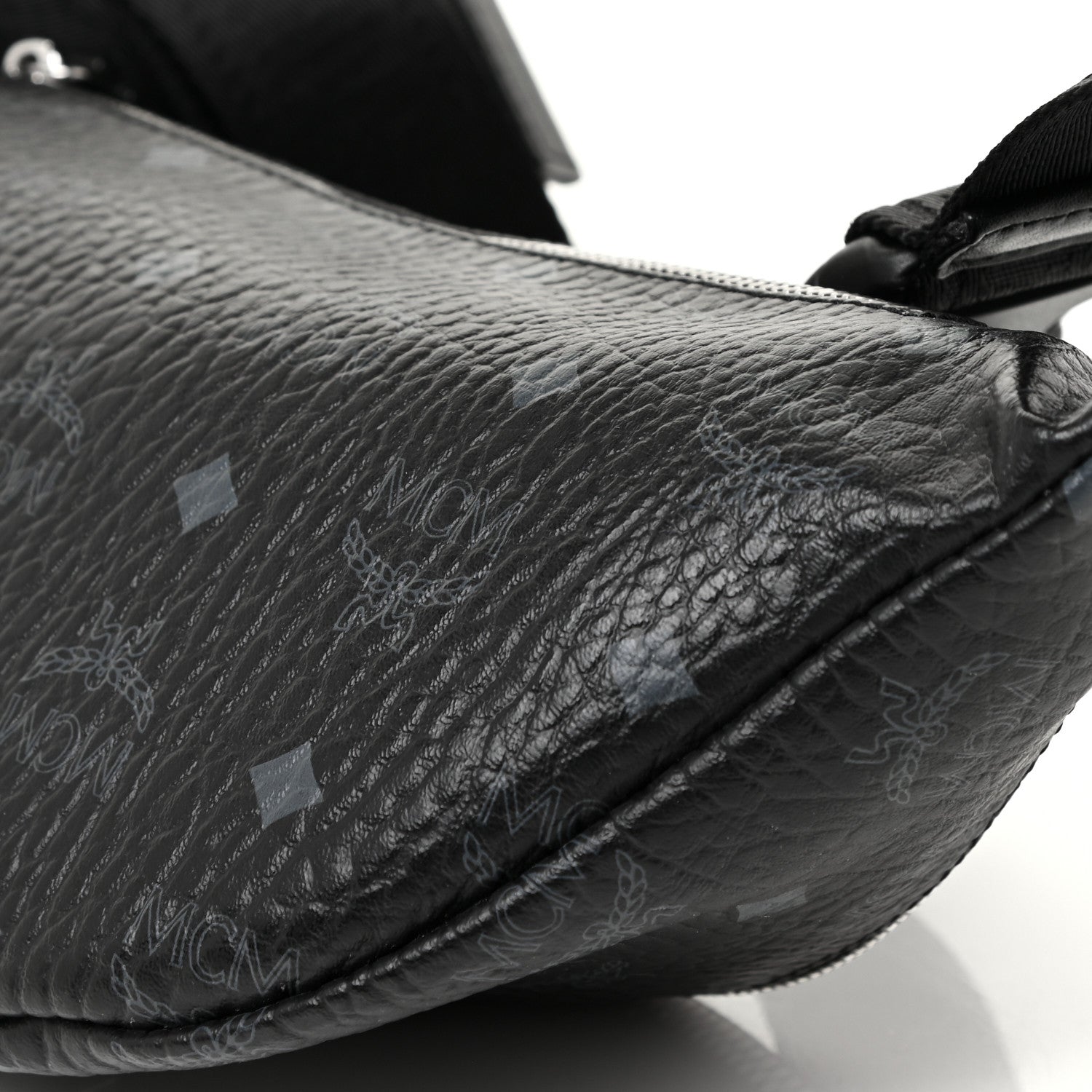MCM Visetos Small Fursten Belt Bag Phantom Black 9 of 10