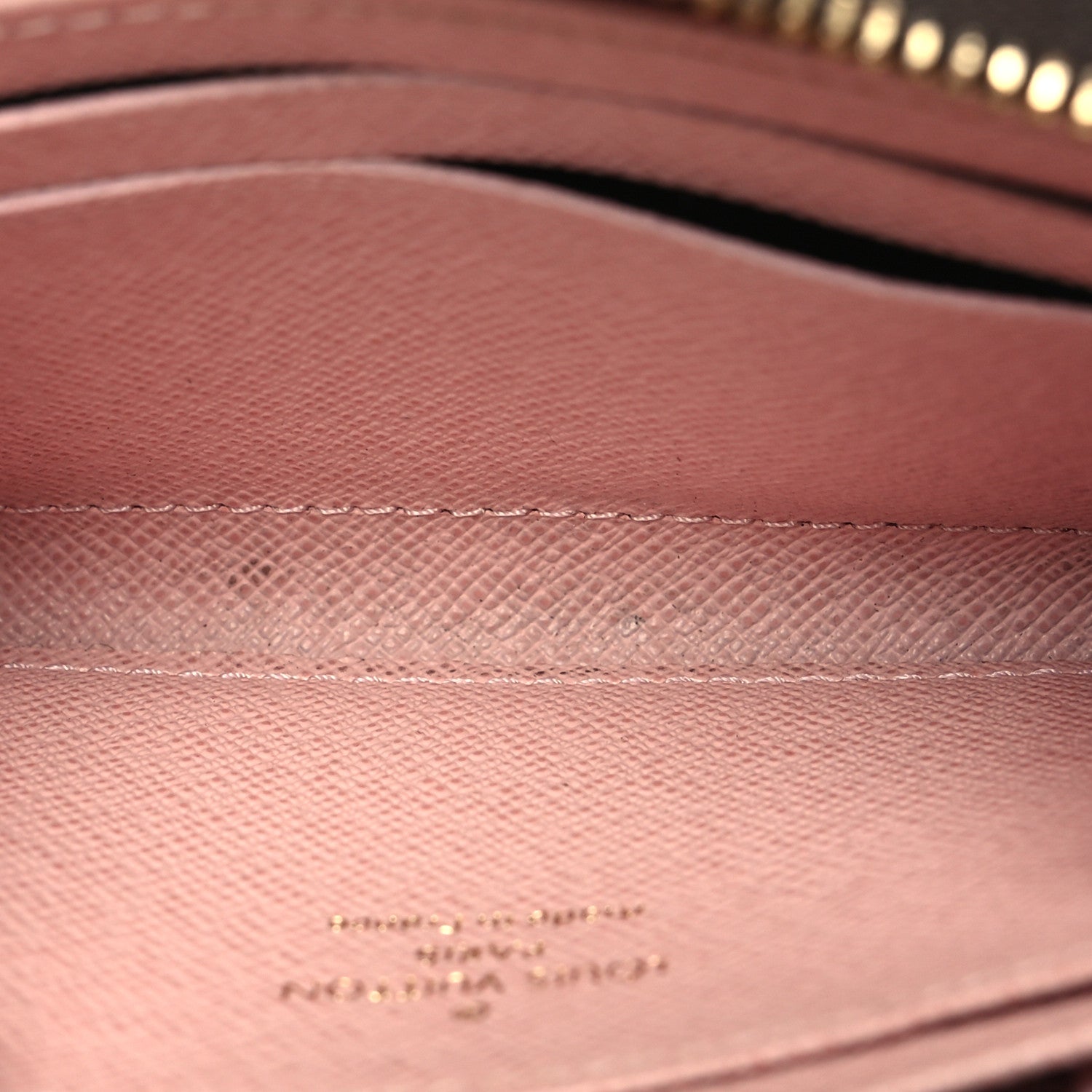 Louis Vuitton Damier Ebene Zippy Coin Purse Rose Ballerine 8 of 10