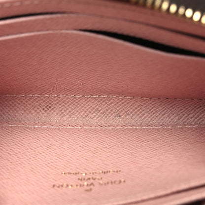 Louis Vuitton Damier Ebene Zippy Coin Purse Rose Ballerine 8 of 10